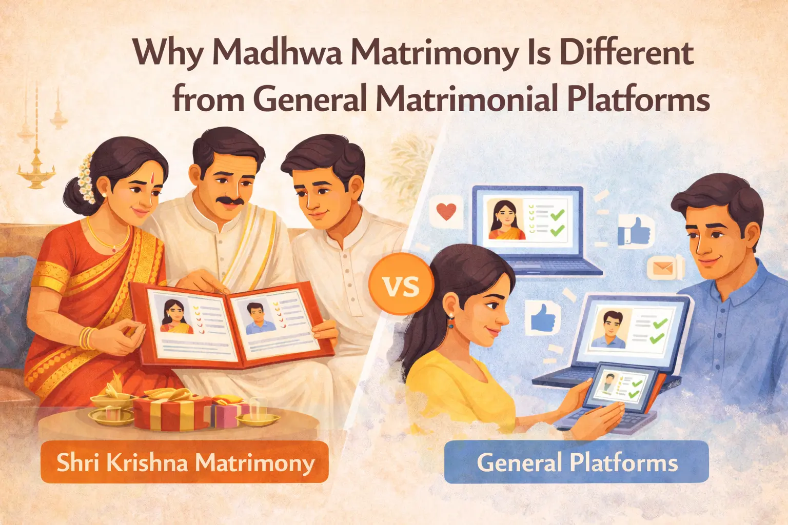 Why Shri Krishna Matrimony Is Different from General Matrimonial Platforms